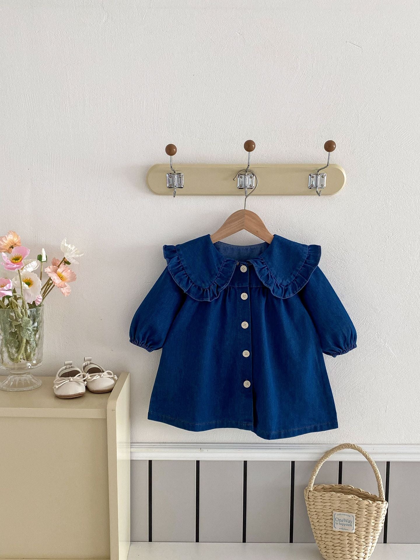 Baby Denim Romper & Skirt