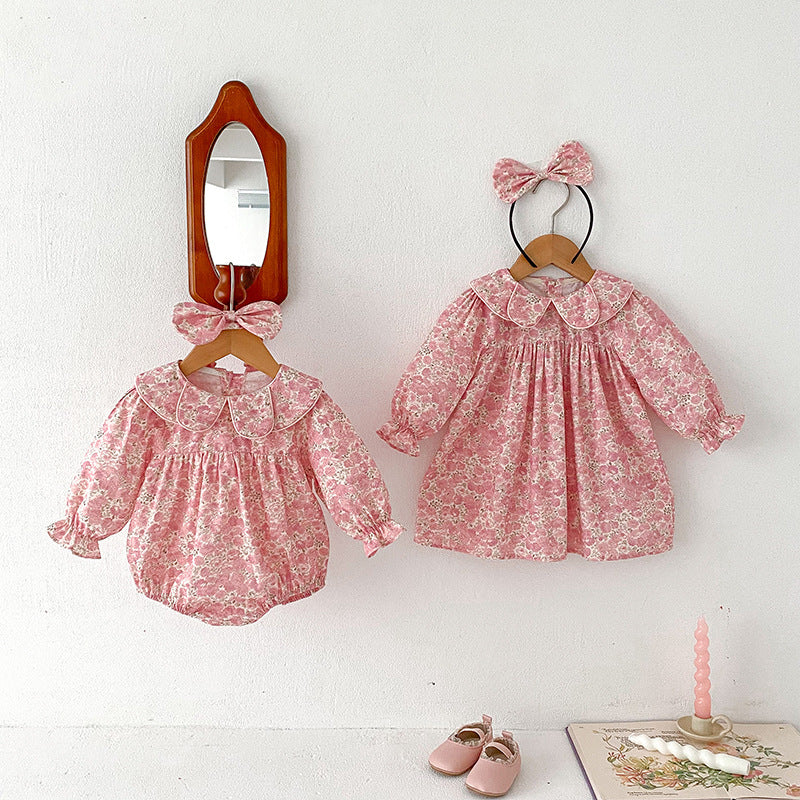 Rosy Blossom Sister Set – Petal Pink 🌸🎀