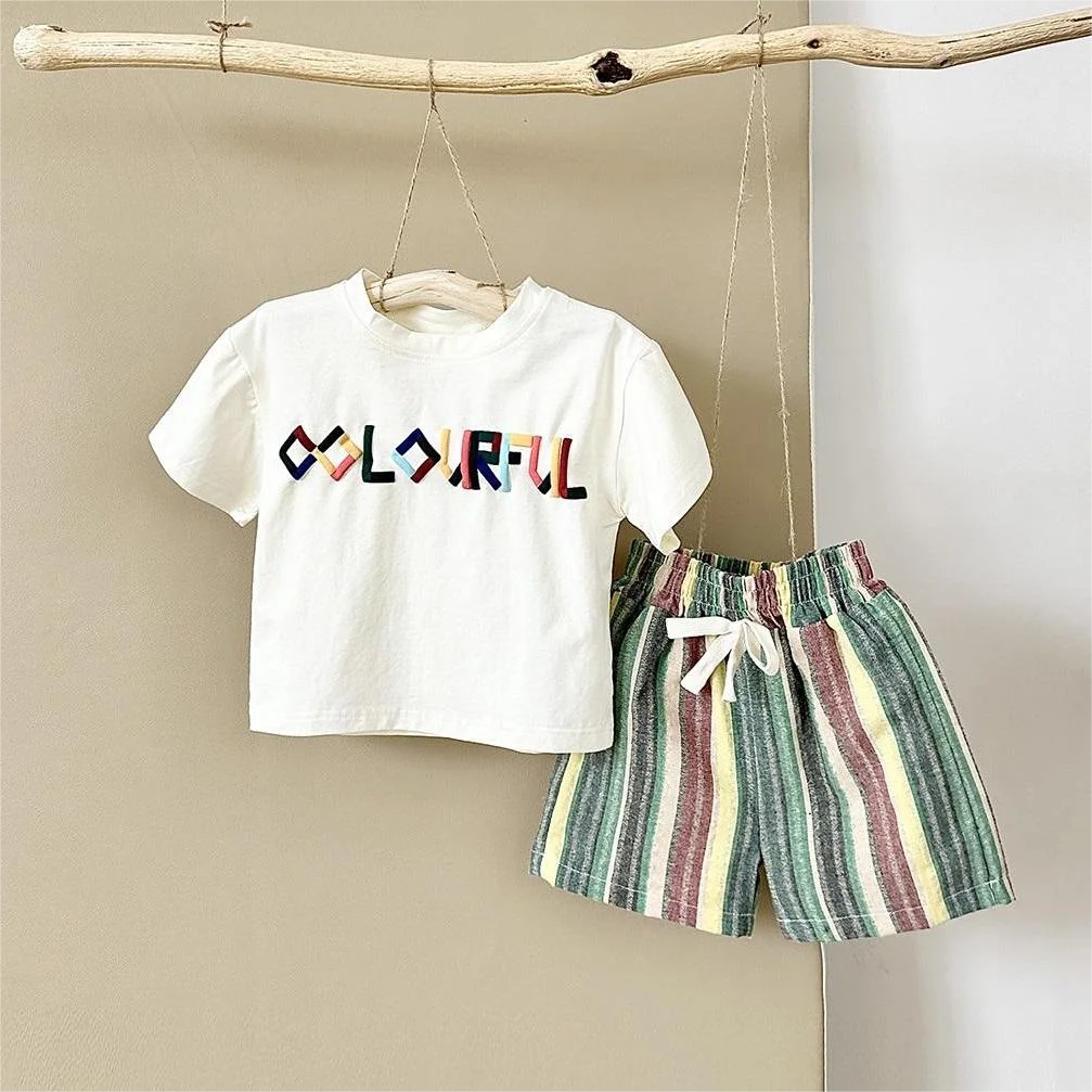 Colorful Stripes Infant Summer Set