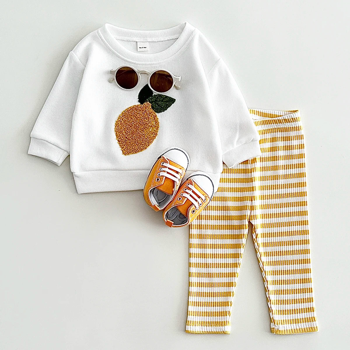 Embroidered Fruit Two-piece Set