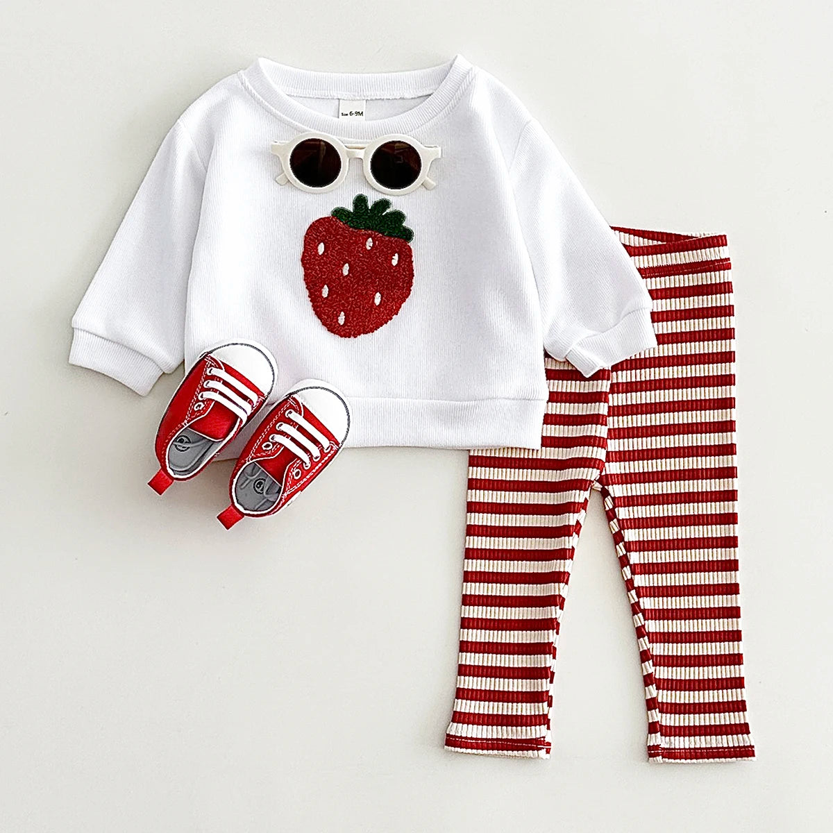 Embroidered Fruit Two-piece Set