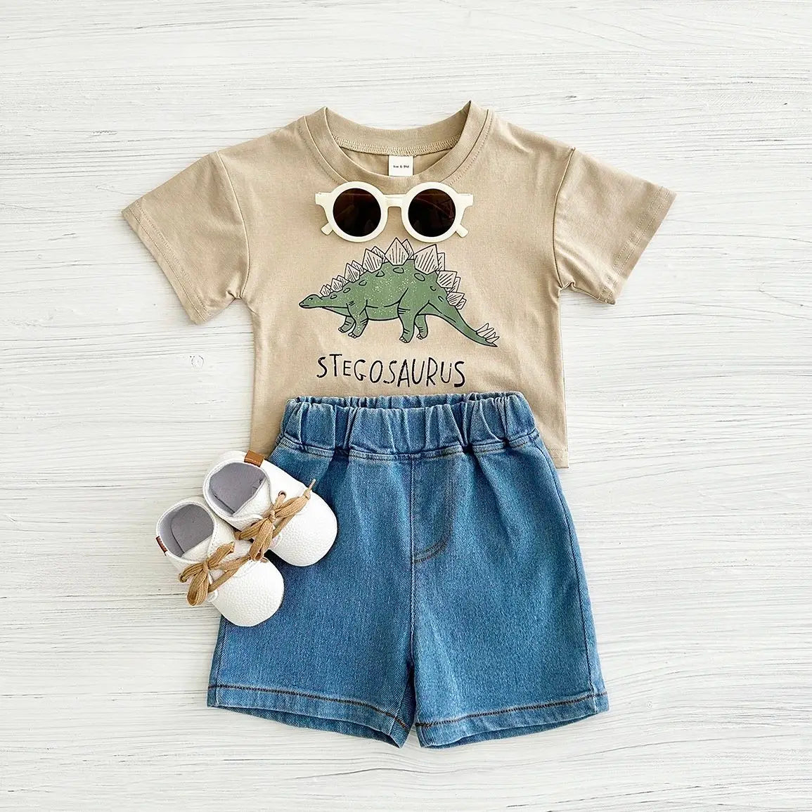 Cartoon Dinosaur Print Set