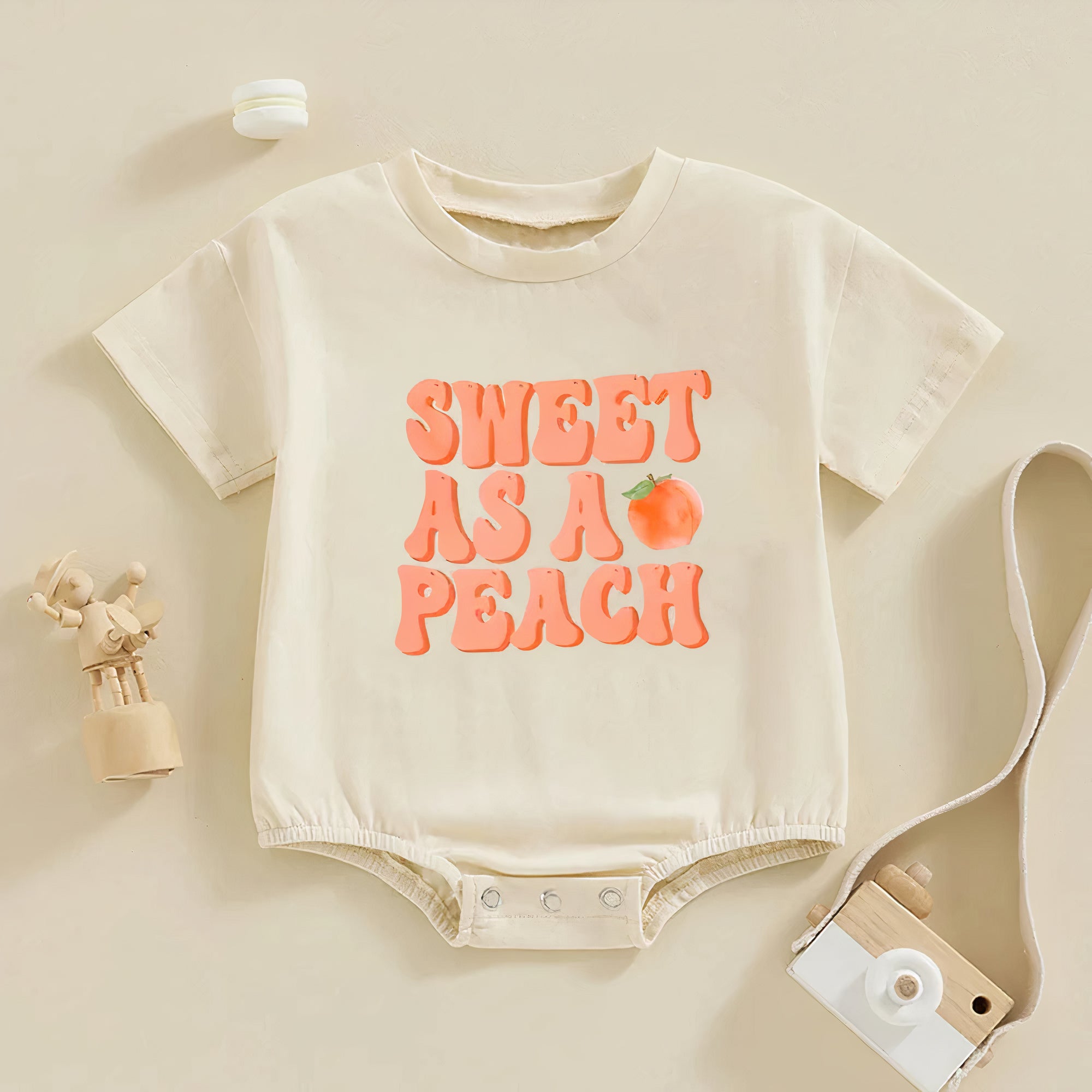 Peachy Bubble Romper