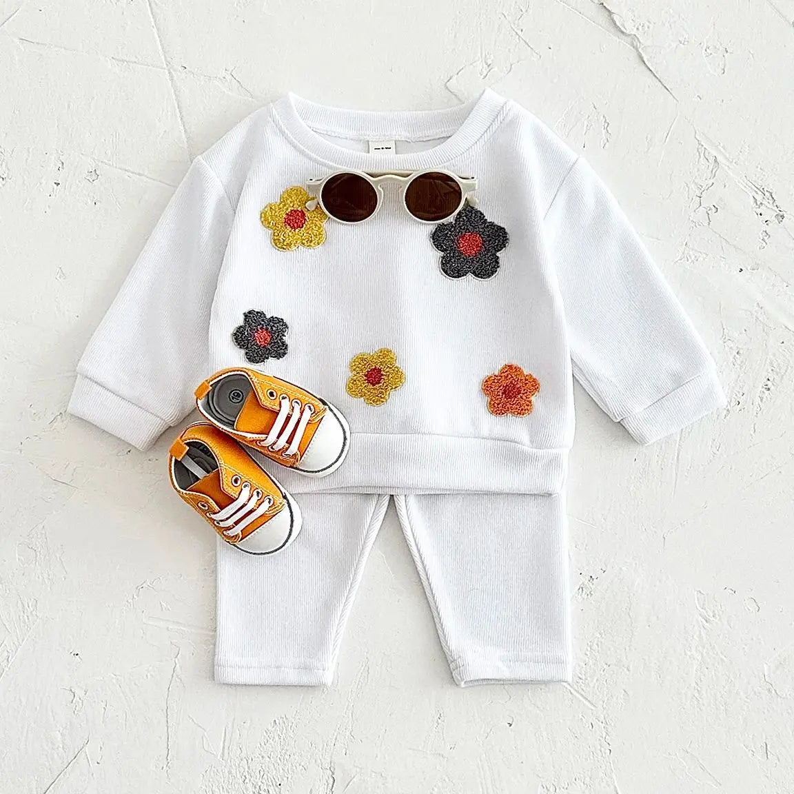 Autumn Little Flowers Sweatshir t& Pants