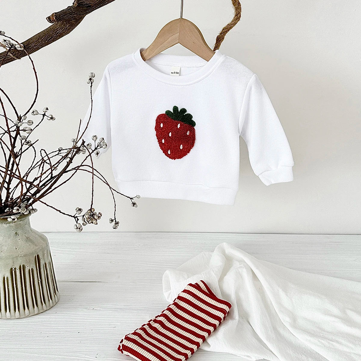 Embroidered Fruit Two-piece Set