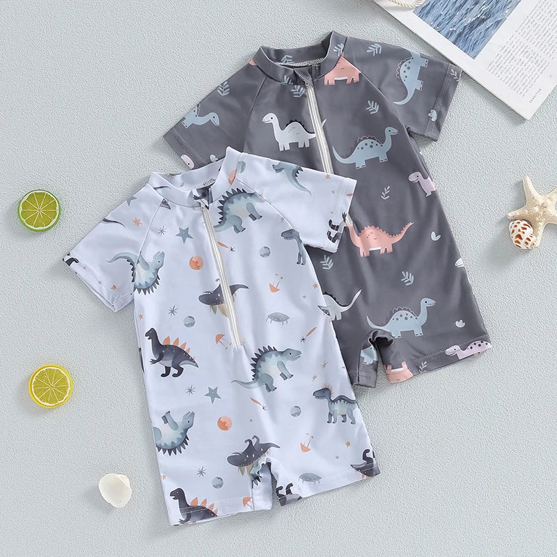 Dinosaur Short Sleeve Swimsuit