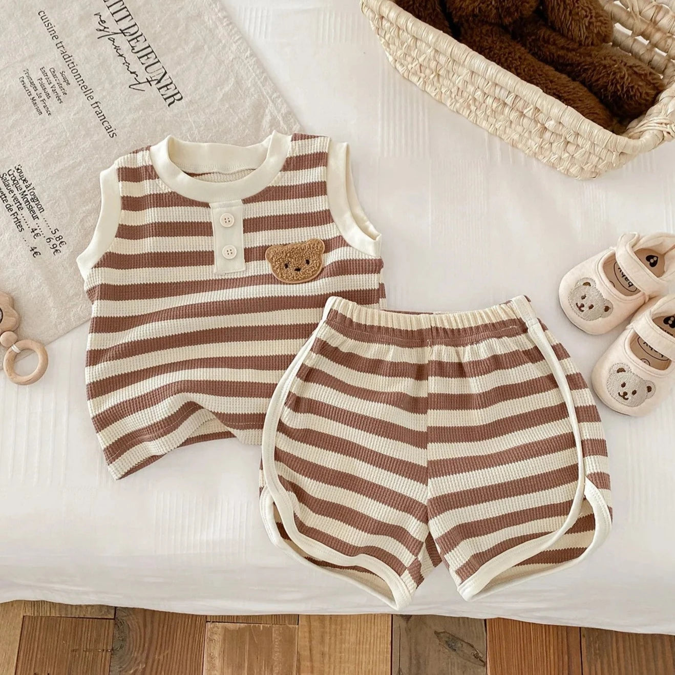 Waffle Stripe Summer Set