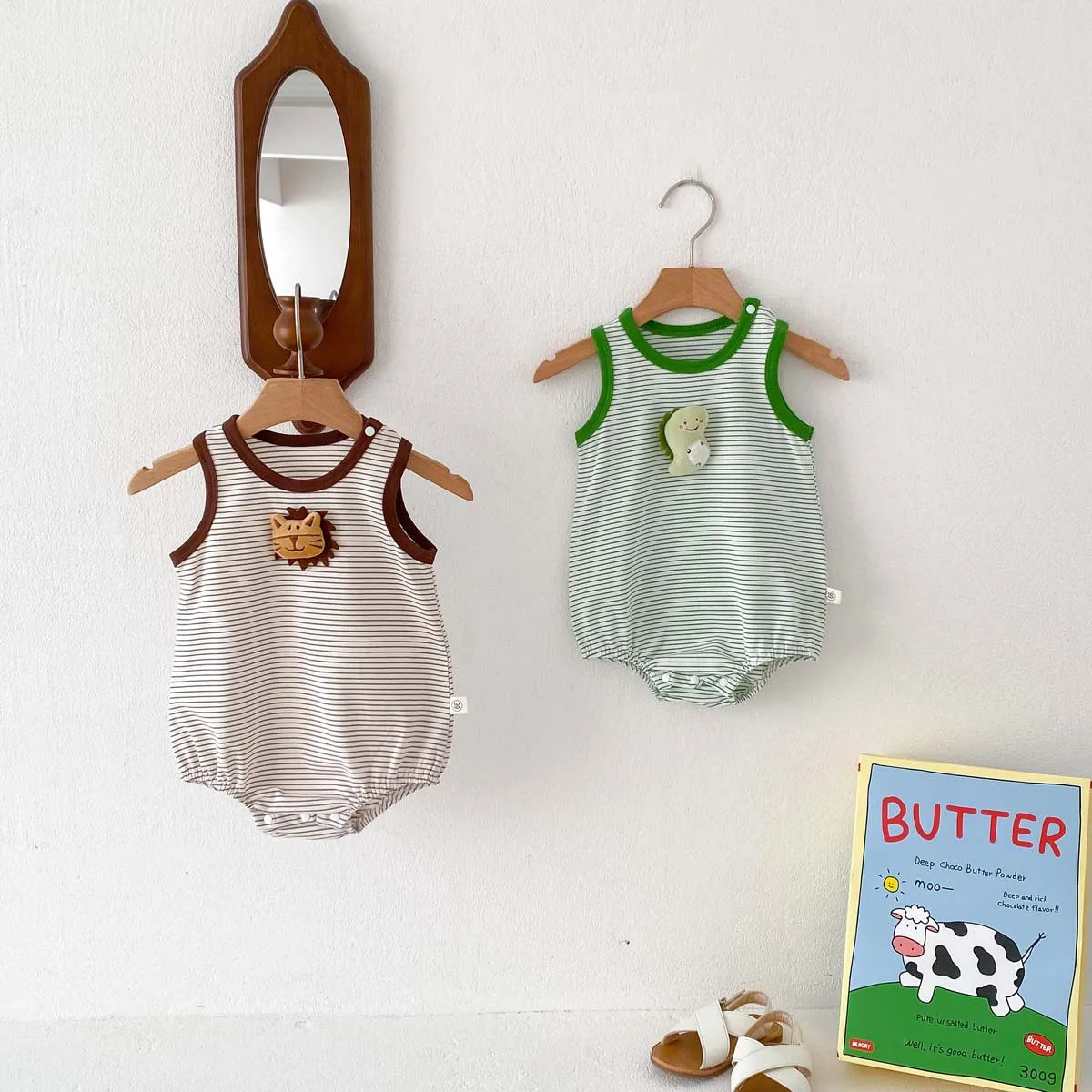 Baby Striped Sleeveless Romper