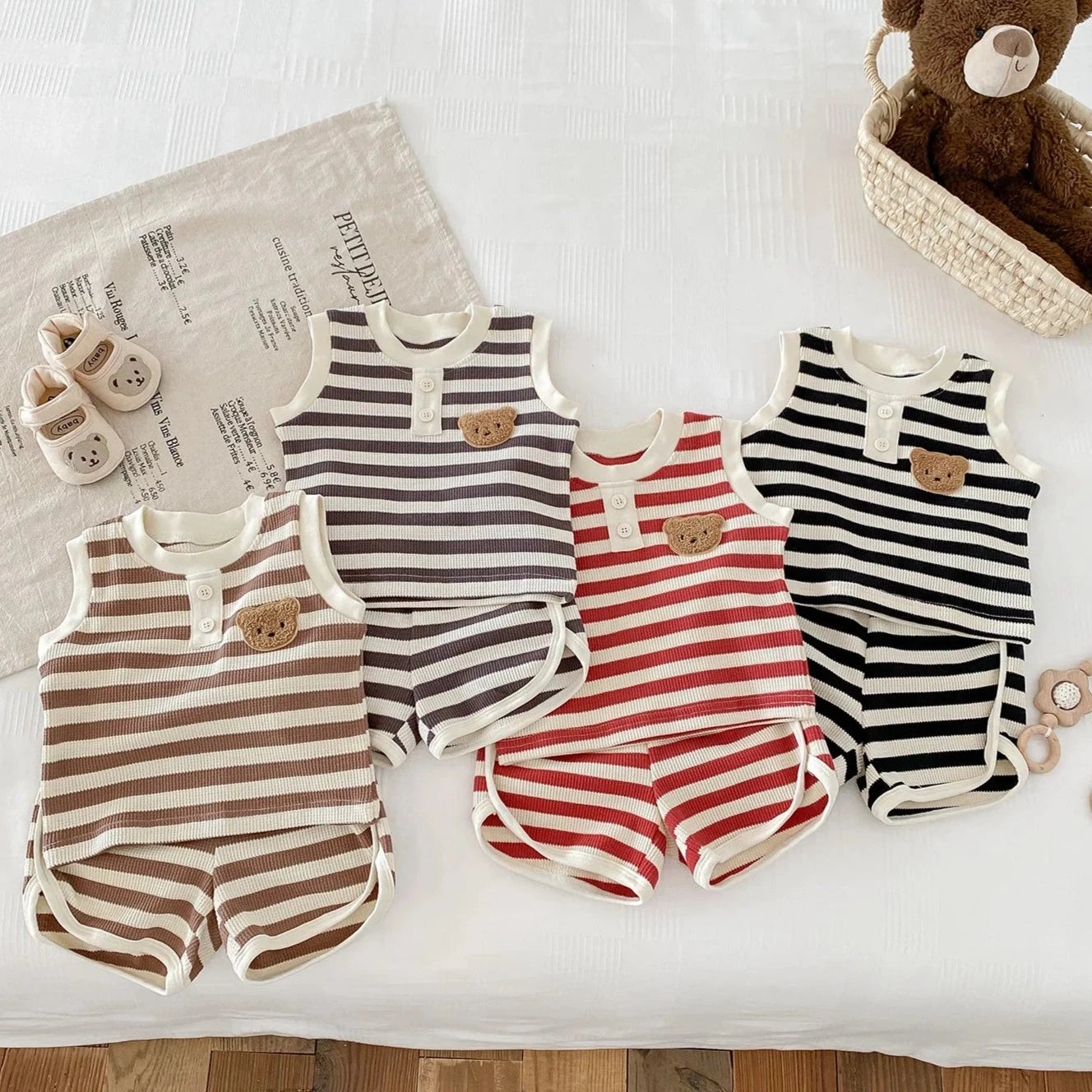 Waffle Stripe Summer Set