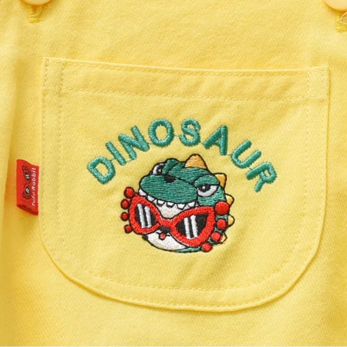 Dinosaur Overall Set & Hat