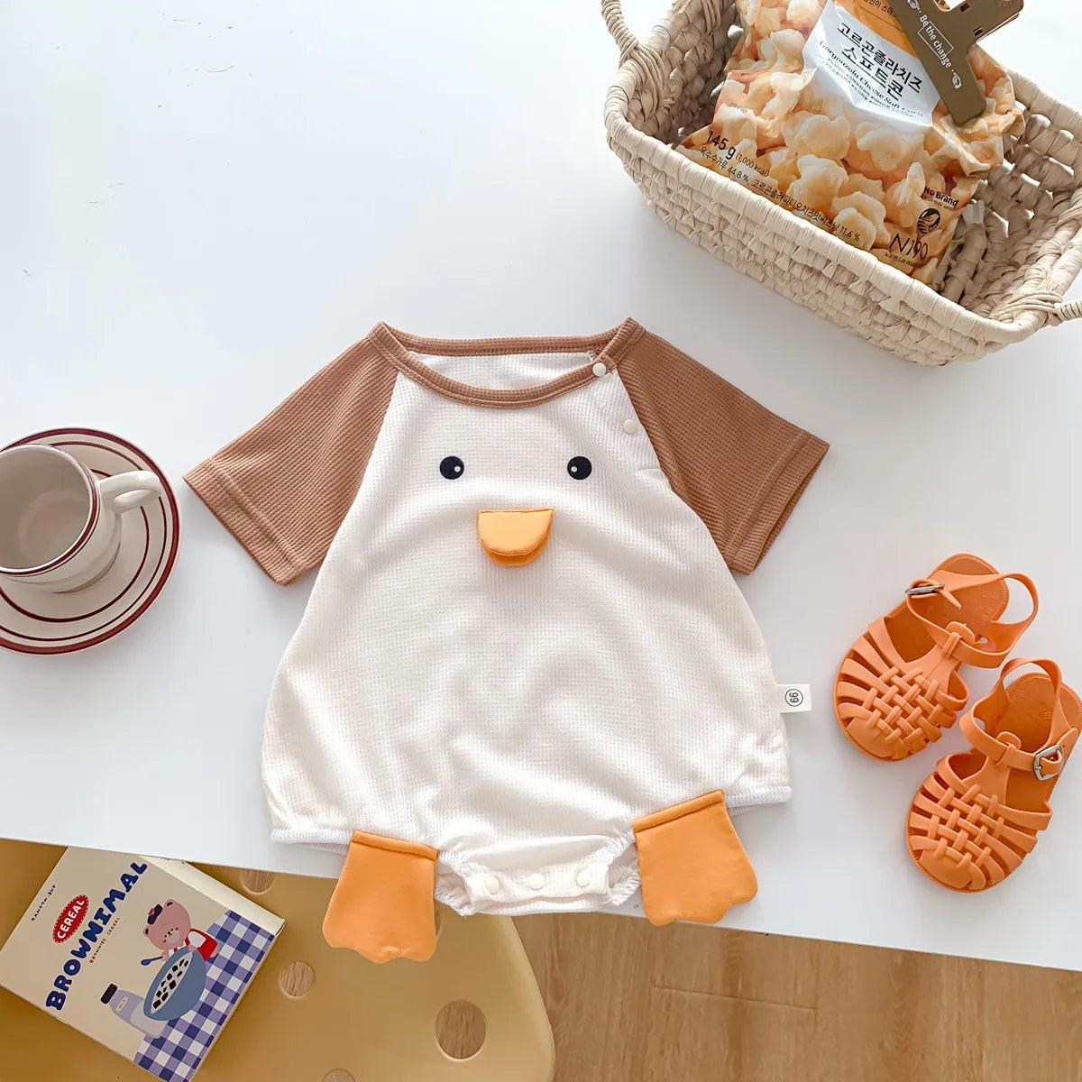 3D Duck Short Sleeved Jumpsuit