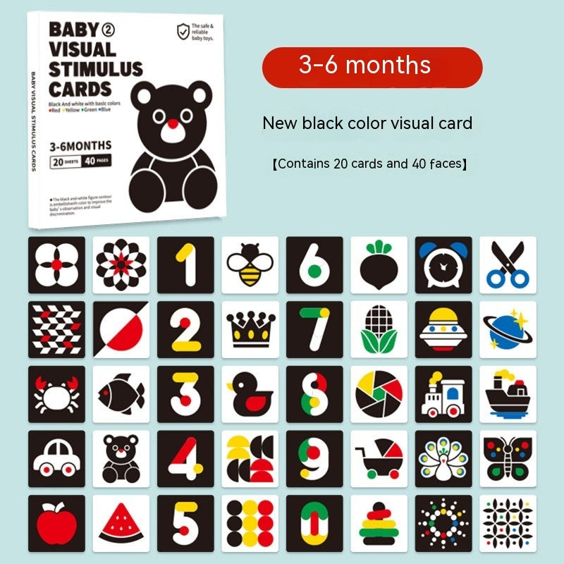 Black And White Card Baby Early Education Visual Stimulation Card