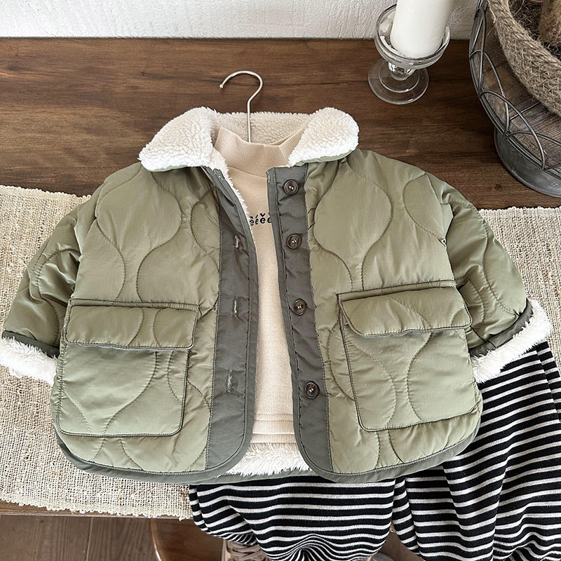 Warm Fleece-lined Thickened Coat