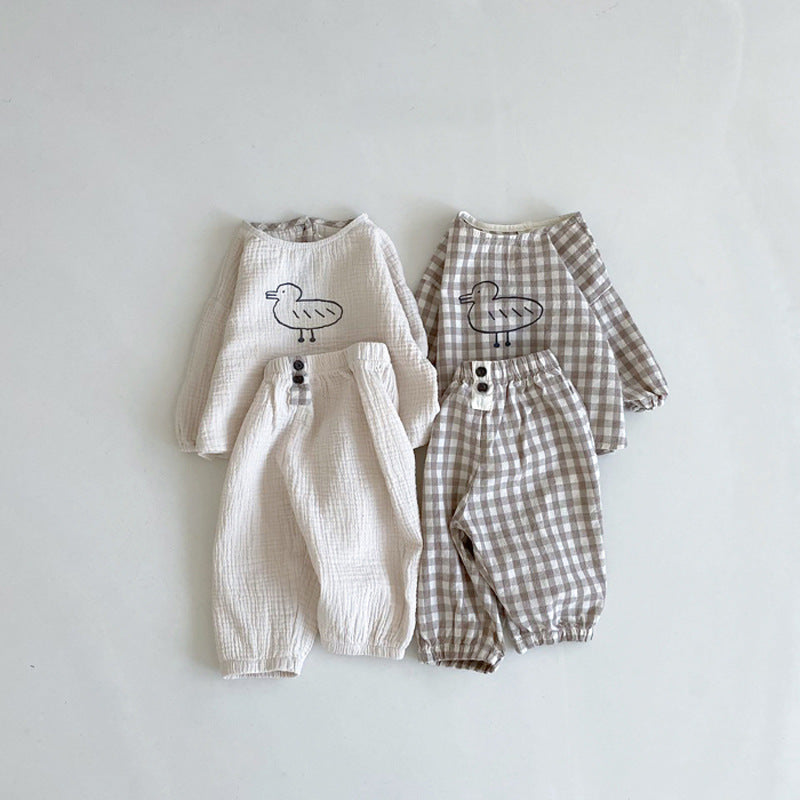 Baby Cute Cartoon Little Duck Clothes Suit