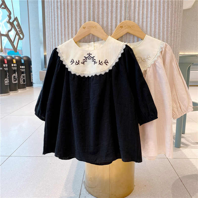 Girls Fashion Pure Cotton Embroidery Princess Dress