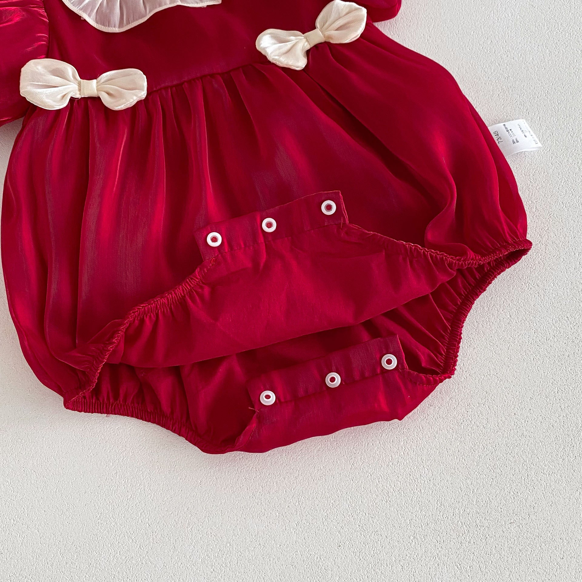 Red Baby Girl Jumpsuit