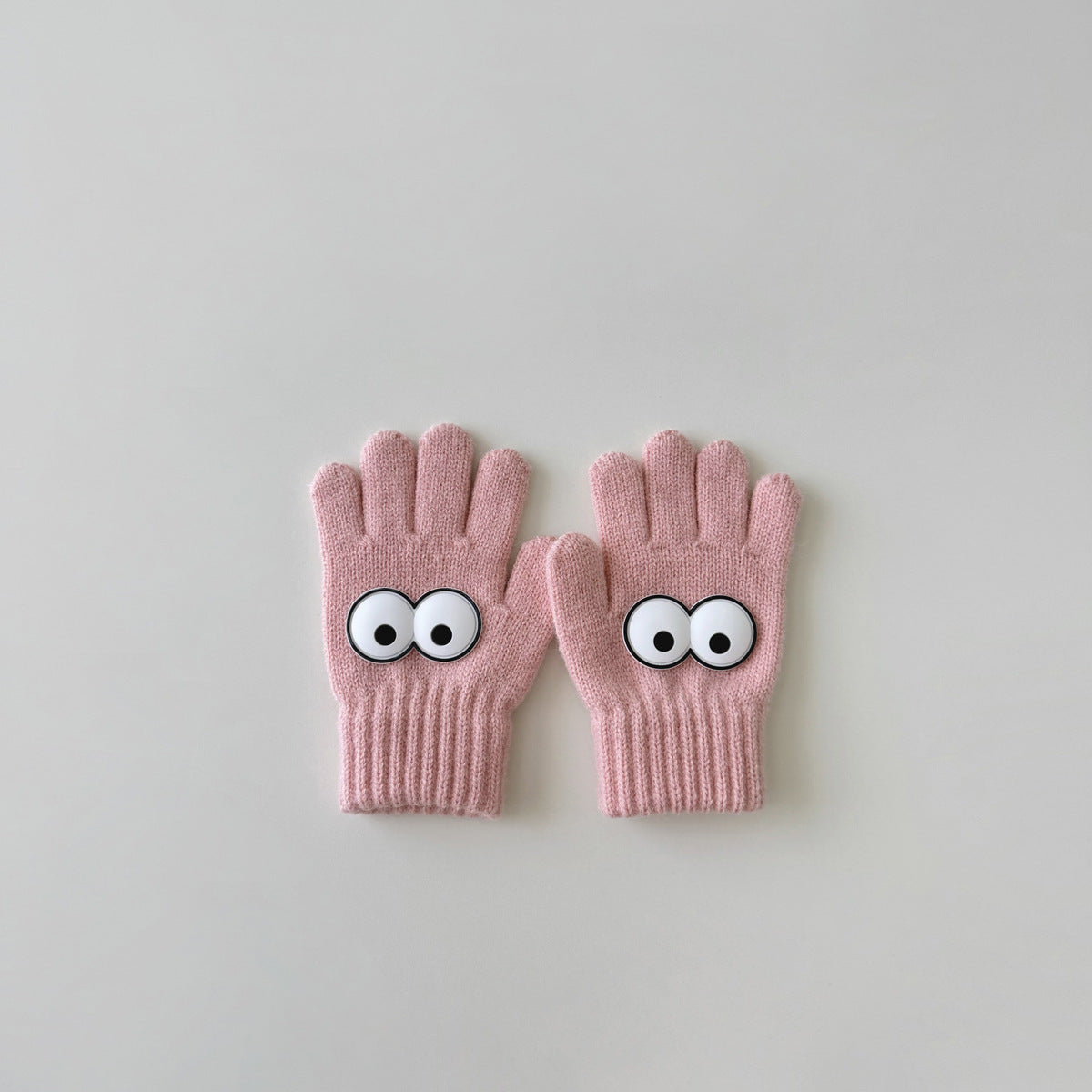 Warm Wool Knitted Five-finger Baby Gloves