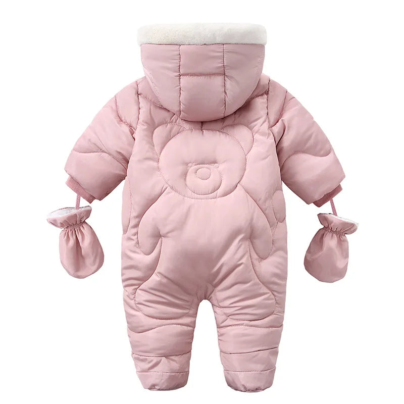 Panda Snuggles Hooded Baby Snowsuit