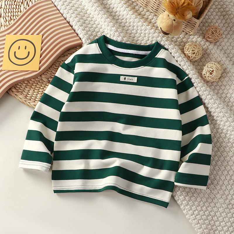 Cute Long Sleeve Striped Sweater