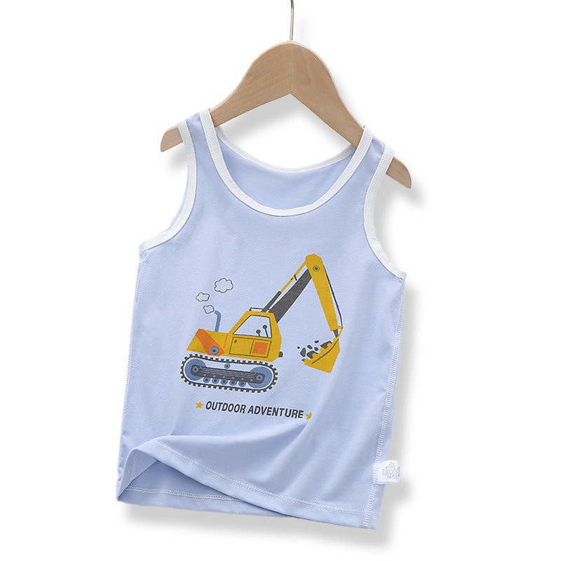 Breathable Bottoming Cotton Boys' Vest