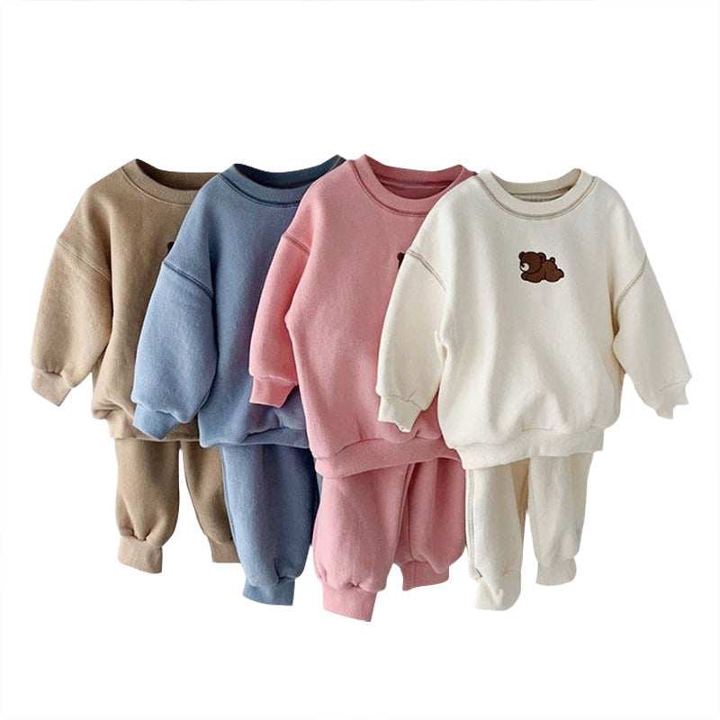 Bear Casual Sweater & Pants Set