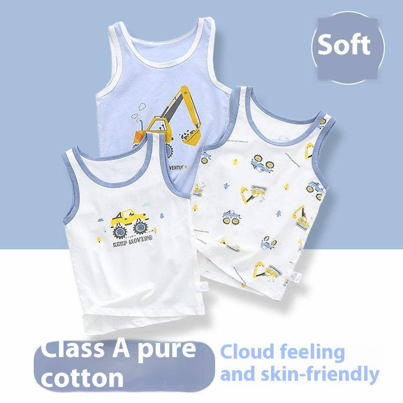 Breathable Bottoming Cotton Boys' Vest