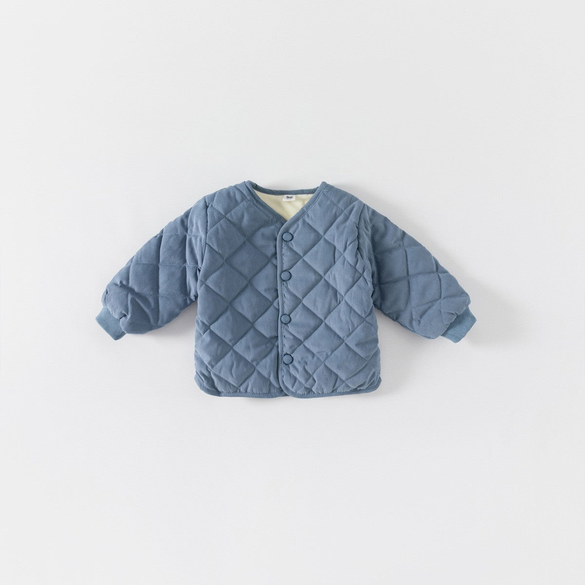 Blue diamond quilted baby jacket