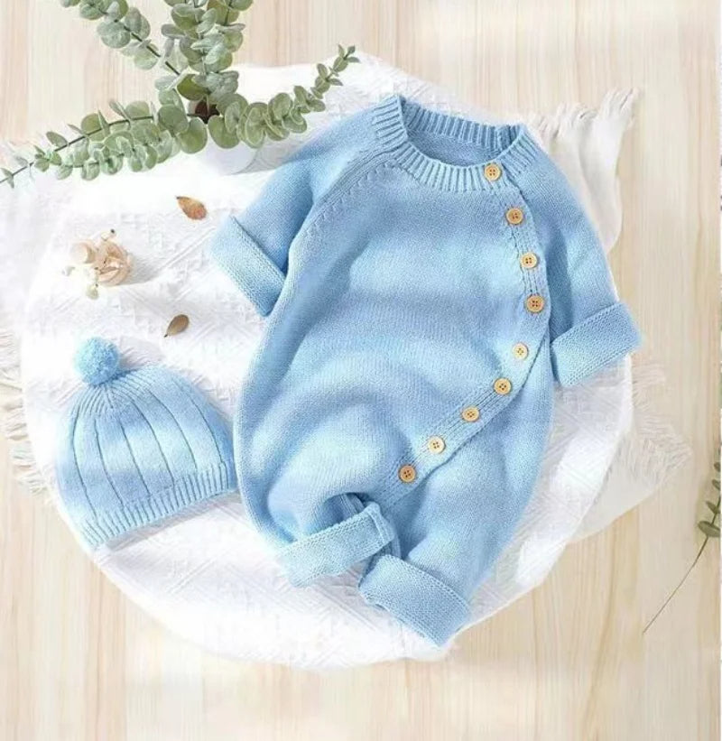 Babies Knit Warm Jumpsuit