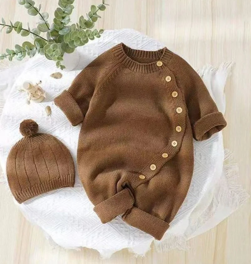 Babies Knit Warm Jumpsuit