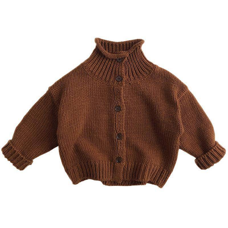 Children's Stand Collar Sweater Western Style Men's And Women's Knitted Cardigan Coat Mori