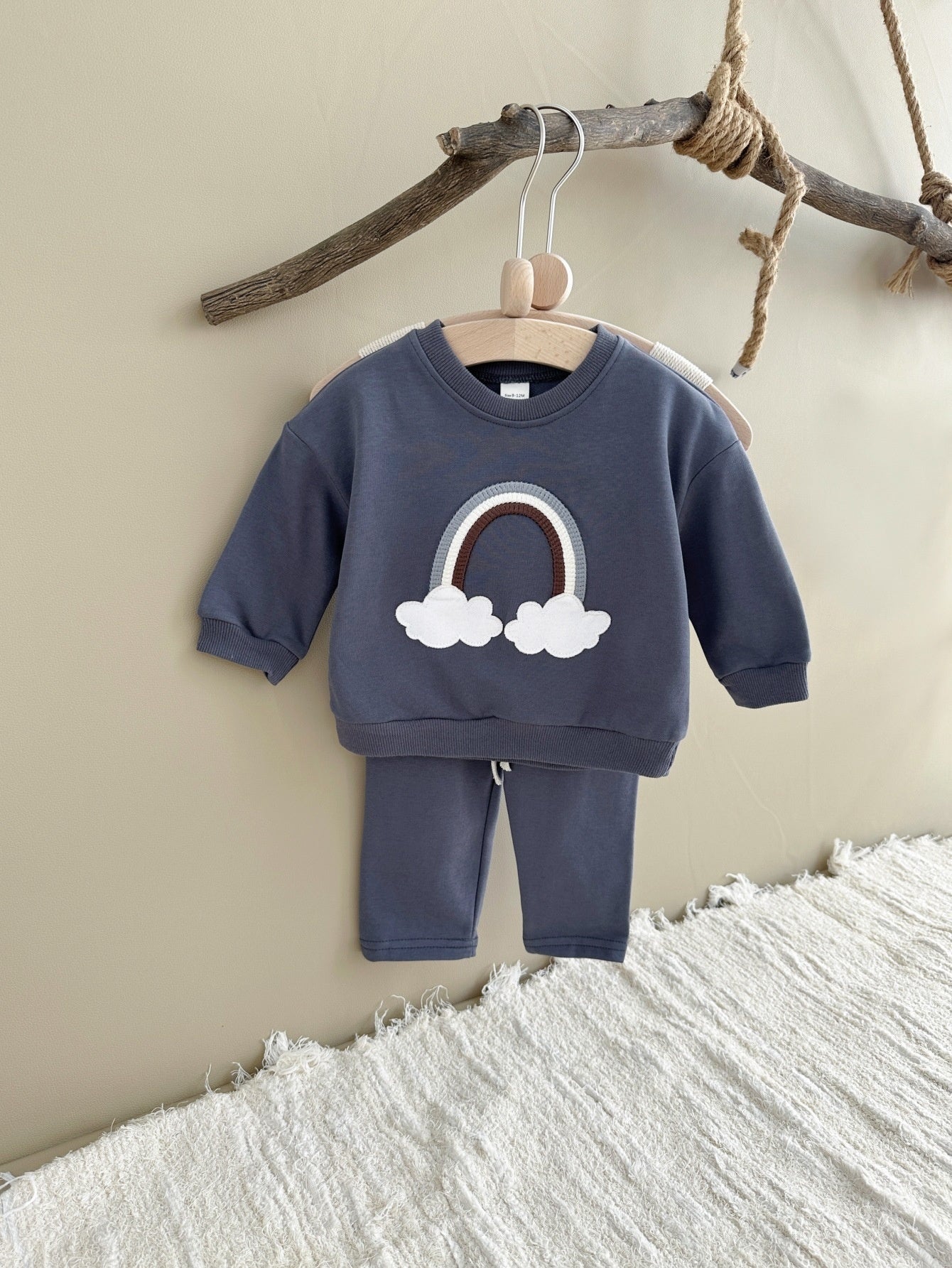 Rainbow Cloud Sweater & Pants Set