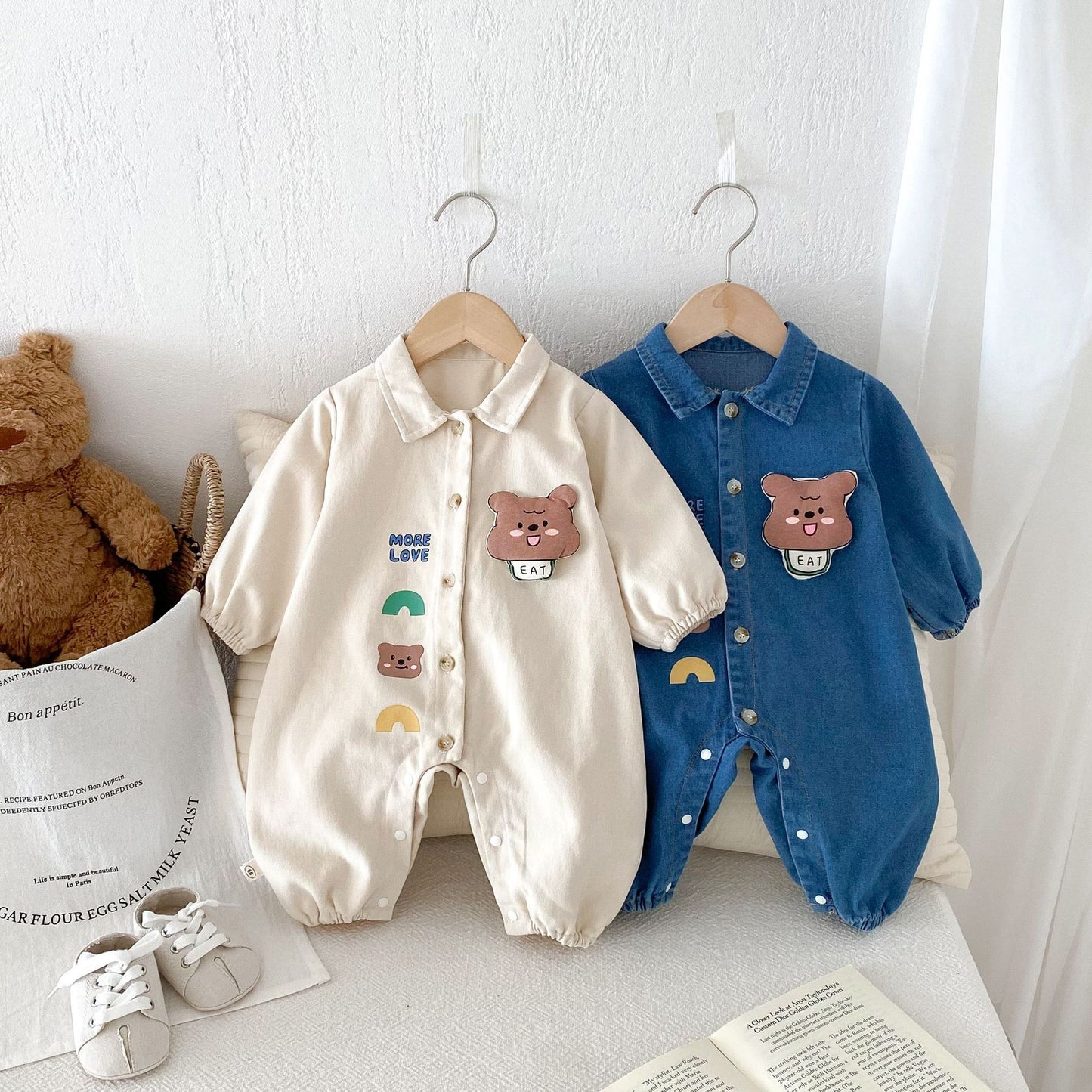 Baby Denim Jumpsuit Autumn Clothes