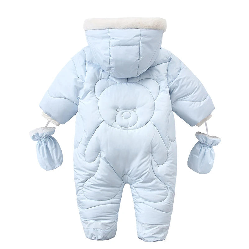 Panda Snuggles Hooded Baby Snowsuit