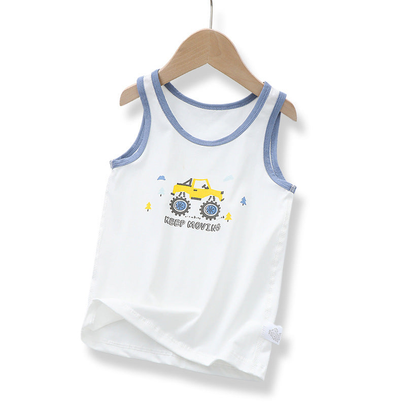 Breathable Bottoming Cotton Boys' Vest