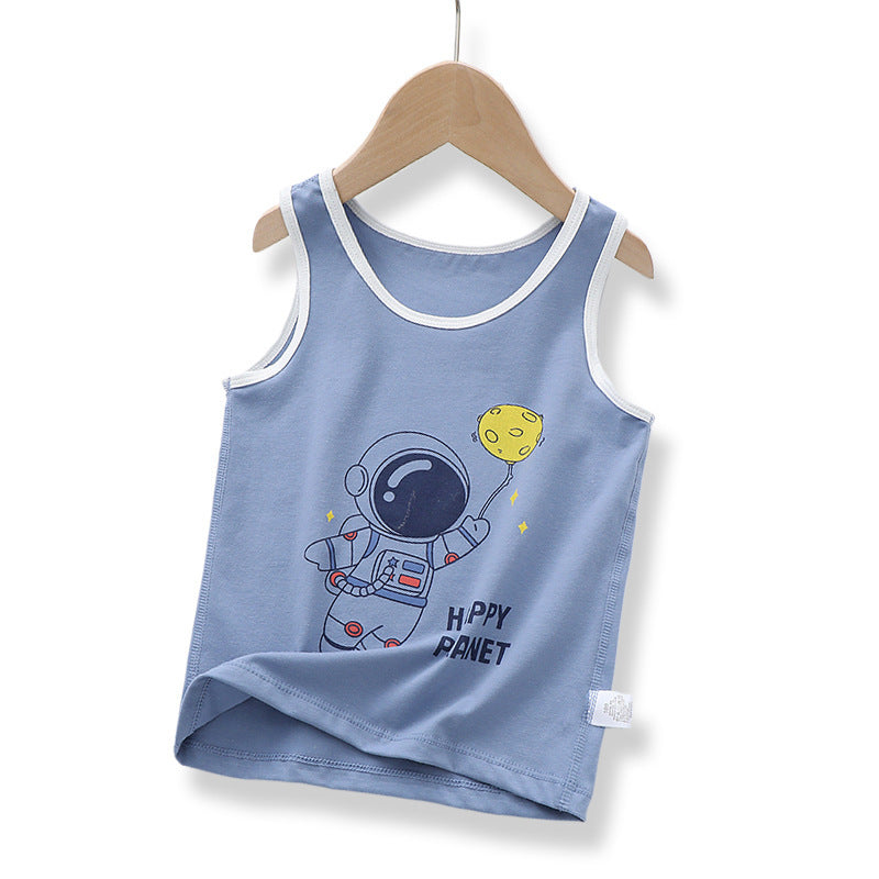 Breathable Bottoming Cotton Boys' Vest