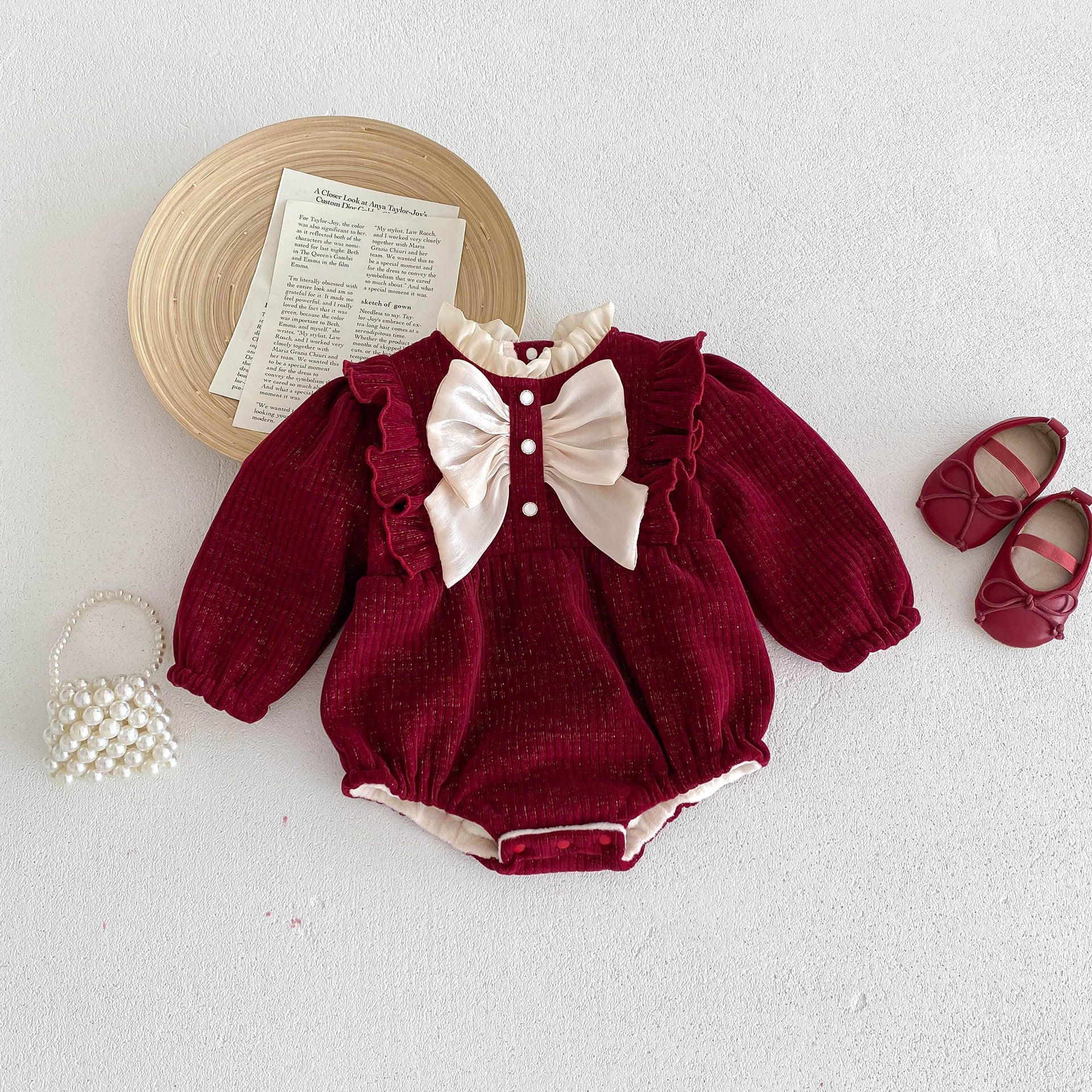 Little Lady Velvet Romper – Soft Wool Interior