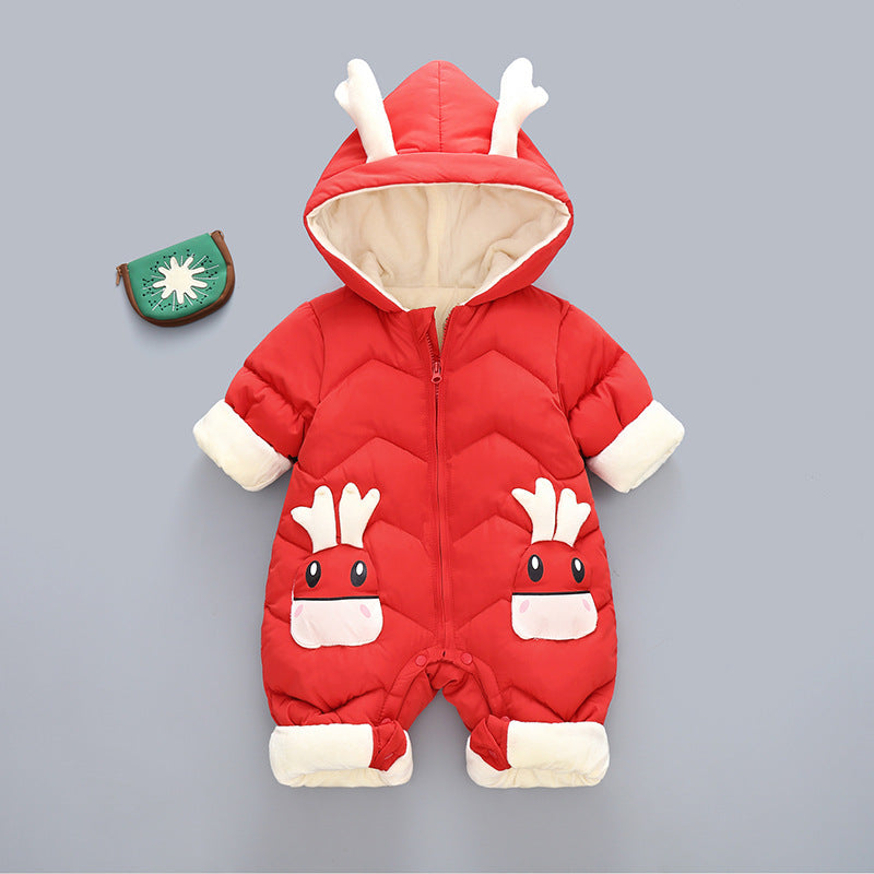 Baby Winter Deer Romper