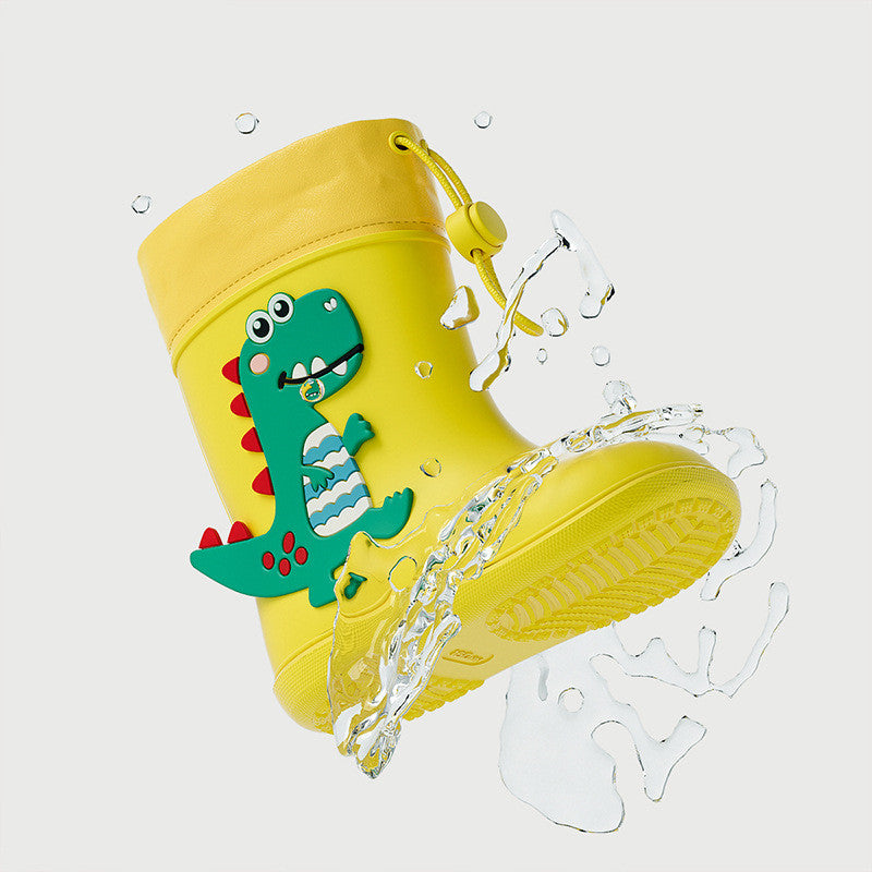 Colorful Dino Rain Boots