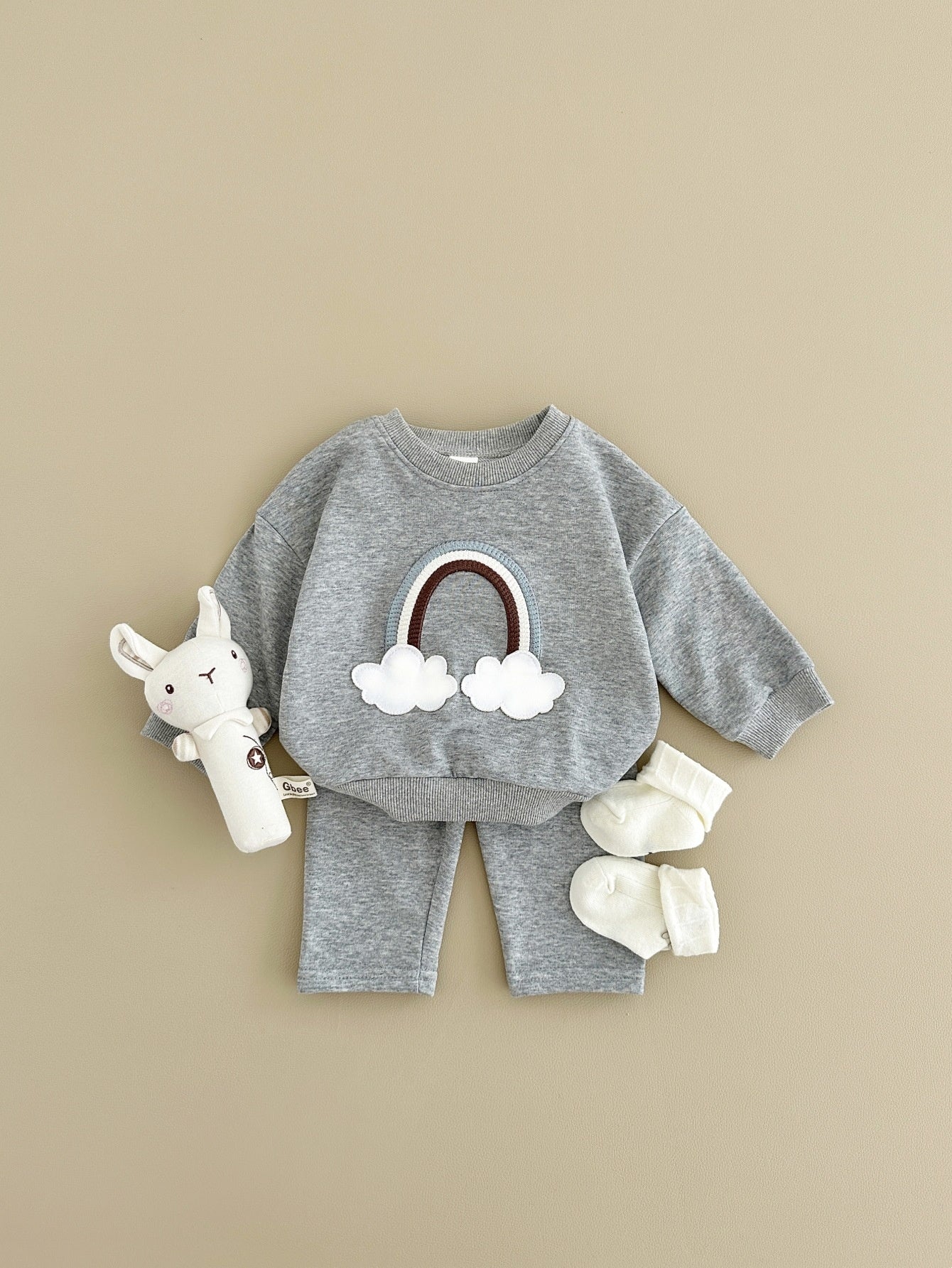 Rainbow Cloud Sweater & Pants Set