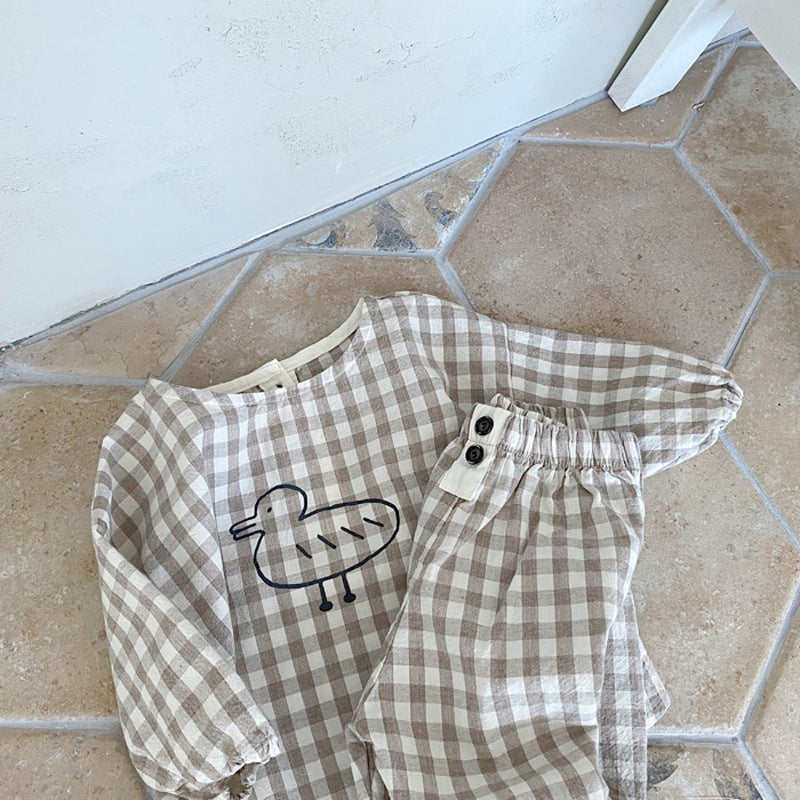 Baby Cute Cartoon Little Duck Clothes Suit
