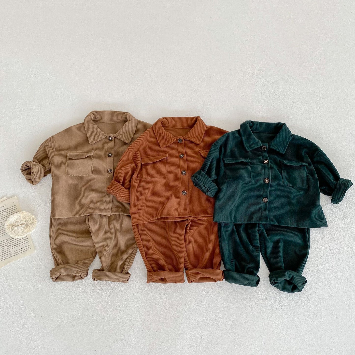 Autumn Corduroy Two-piece Set