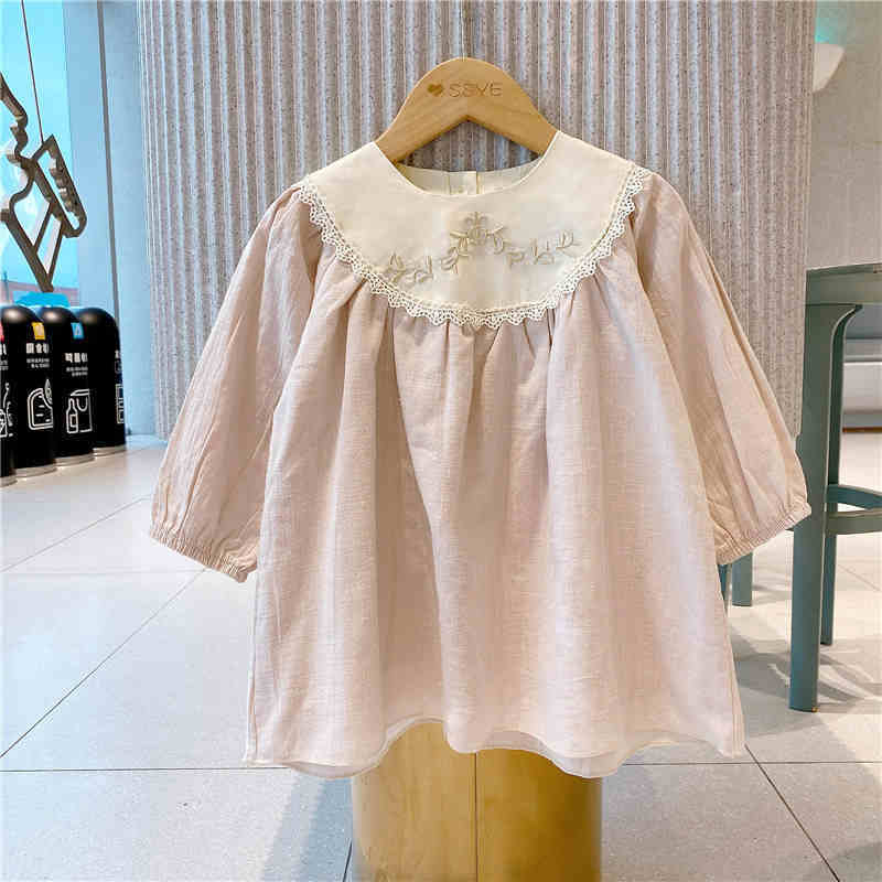 Girls Fashion Pure Cotton Embroidery Princess Dress