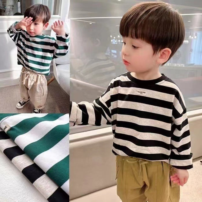 Cute Long Sleeve Striped Sweater