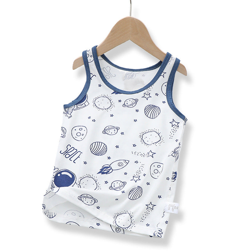 Breathable Bottoming Cotton Boys' Vest