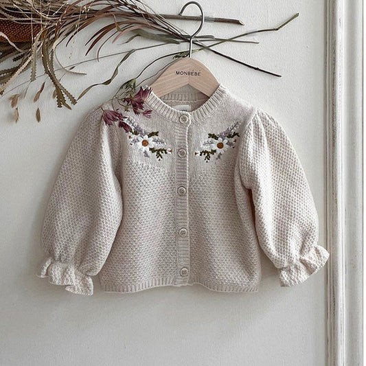 Fashionable Flower Sweater