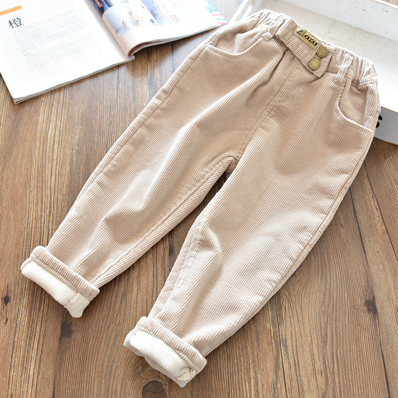 Velvet Thickened Corduroy Trousers