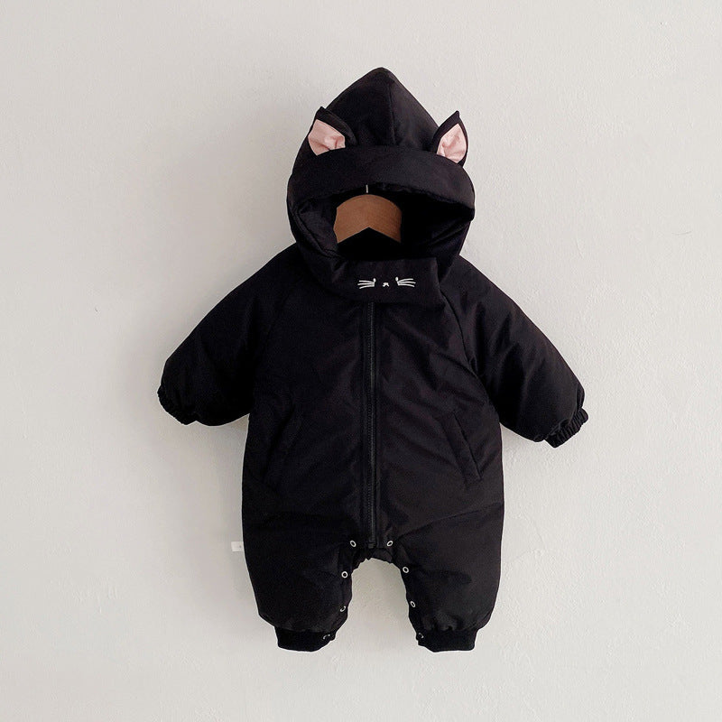 Adorable Adventures – Bear & Cat Hooded Rompers