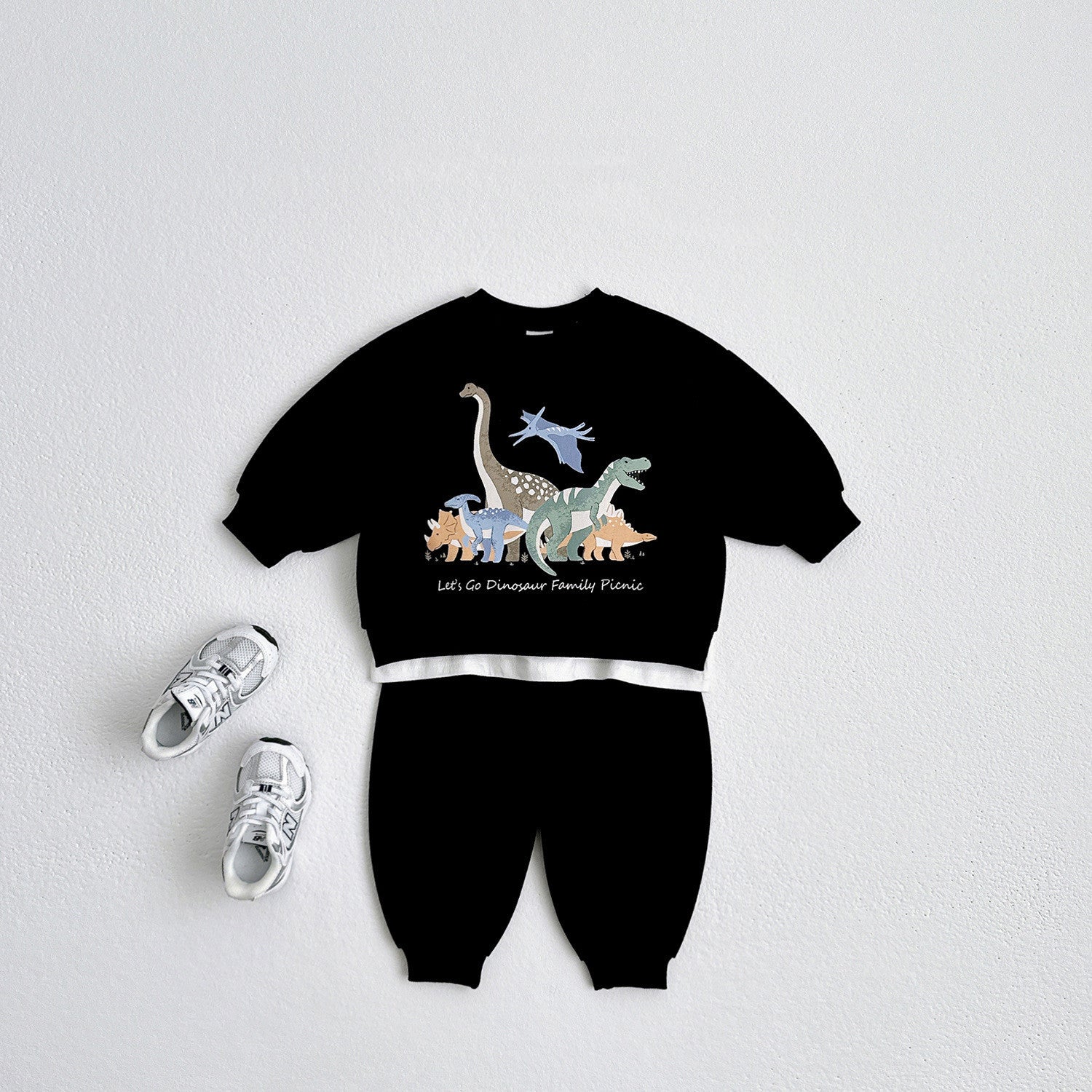 Sportswear Baby Long Johns Top Bottom Set Two-piece Suit