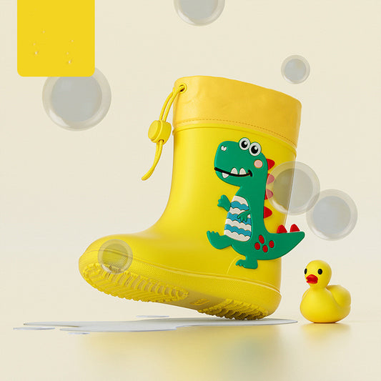 Colorful Dino Rain Boots