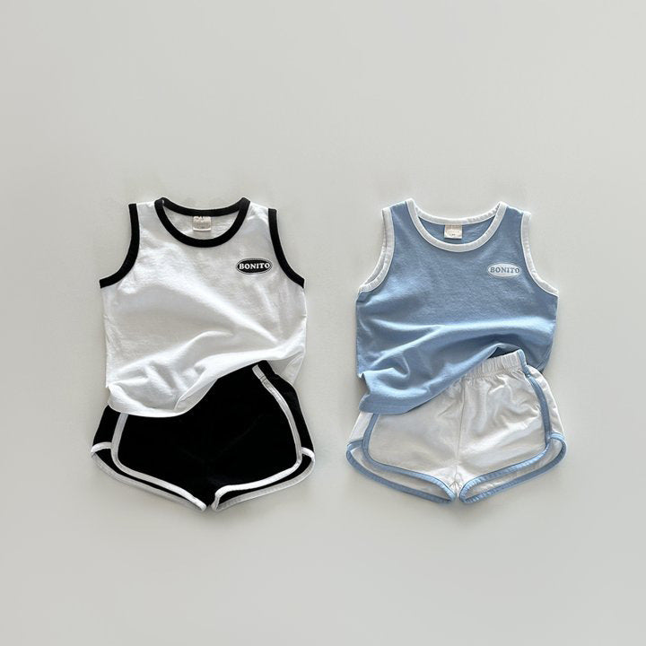 Boys And Girls Fashion Sleeveless Vest Casual Suit